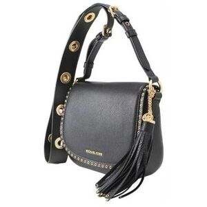 Michael Kors Brooklyn Leather Satchel Grommet 2-Way Bag